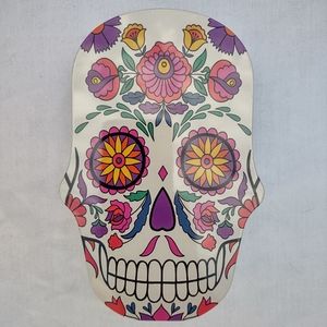 Skull Shaped Tin Day of the Dead Dos de los Muertas Box Storage Jewelry Gift